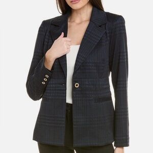 Cabi Checkout Blazer Blue Black Size Large # 4296